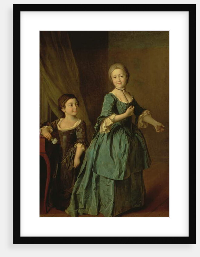 Portrait of Feodosia Rzhevskaya and Nastasia Davydova 1772 by Dmitri Grigor'evich Levitsky