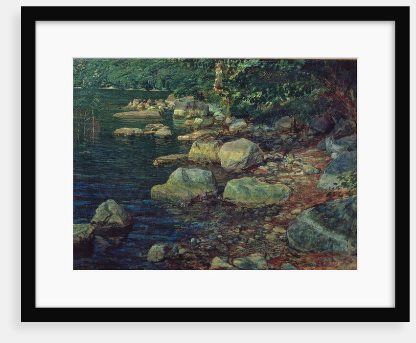 River Scene in Palazzuolo by Aleksandr Andreevich Ivanov