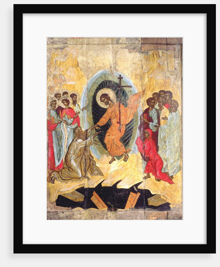 Christ's Descent into Hell, Russian icon, Novgorod School, late 14th century by Russian School