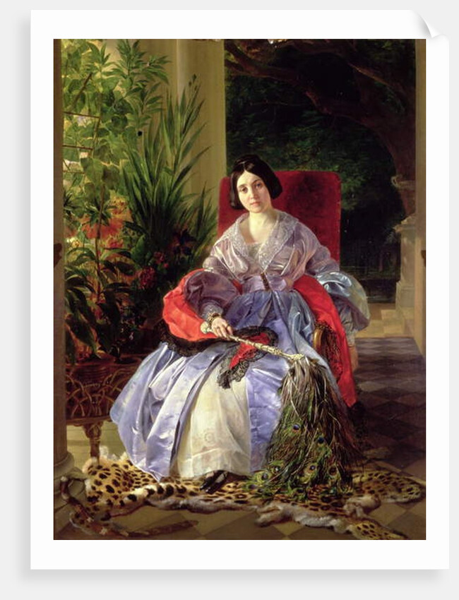 Portrait of the Princess Elizavetta Pavlovna Saltykova 1841 by Karl Pavlovich Bryullov