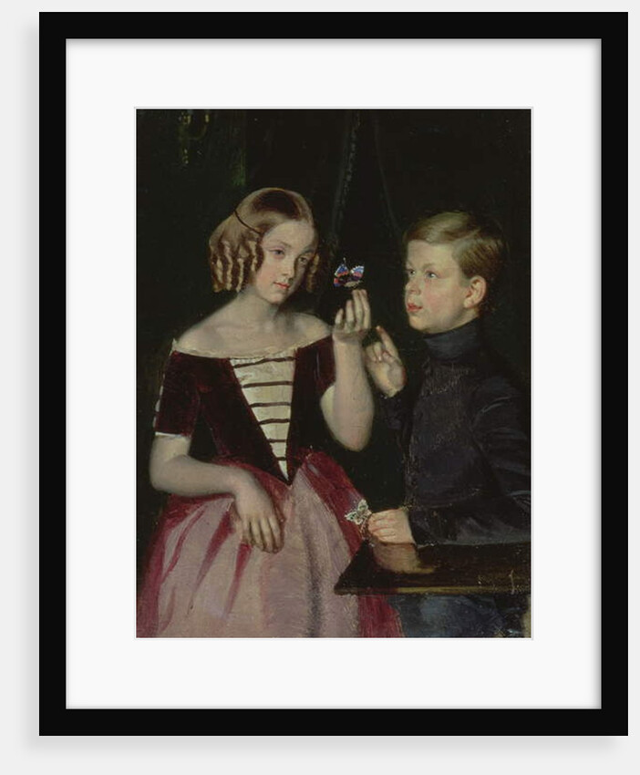 Portrait of Olga Ivanovna and Fedor Ivanov 1851 by Pavel Andreevich Fedotov