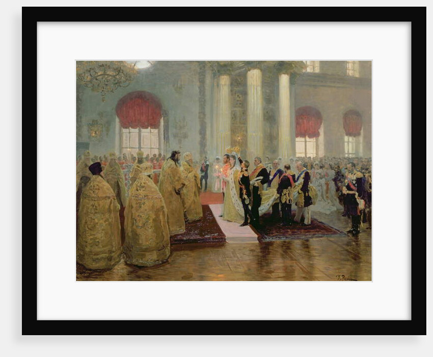 The Marriage of Tsar Nicholas II and Alexandra Feodorovna 1894 by Ilya Efimovich Repin