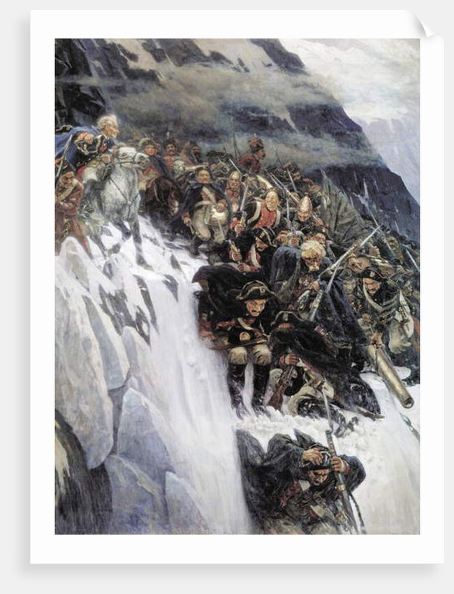 Suvorov's Army Crossing the Alps in 1799, 1899 by Vasilij Ivanovic Surikov