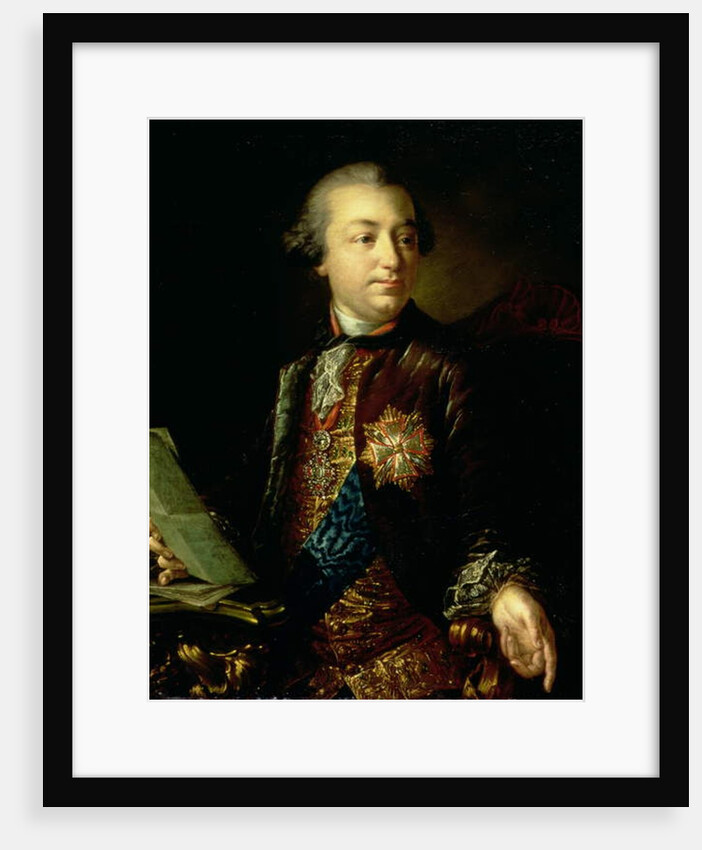 Portrait of Ivan Ivanovich Shuvalov President of the Academy of Arts by Anton Pavlovich Losenko