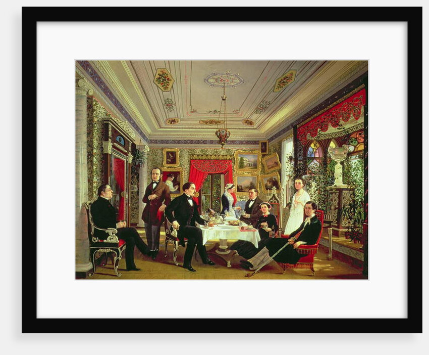 At the Tea Table by Alexei Yakovlevich Voloskov