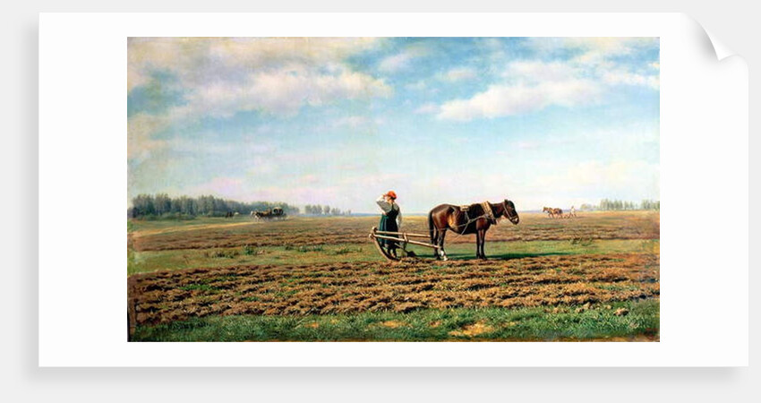 Ploughing the Field, 1871 by Mikhail Konstantinovich Klodt
