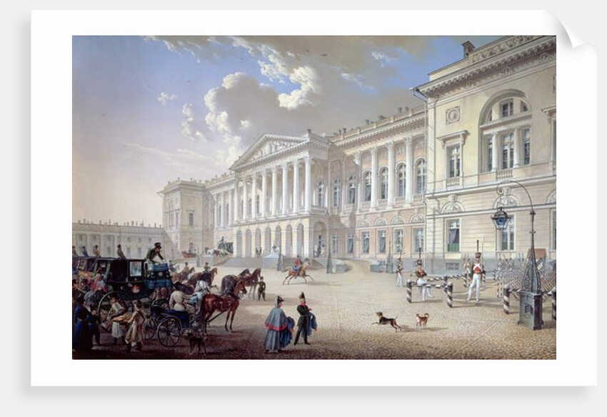 The Mikhailovsky Palace, St. Petersburg, 1832 by Karl Pavlovich Beggrov