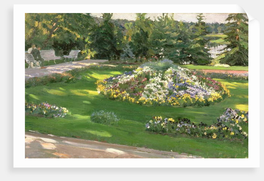 The Flower Bed by Sergei Arsenevich Vinogradov