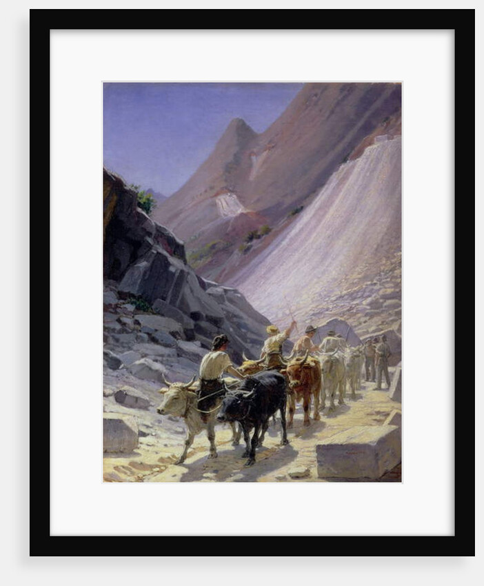 Transporting Marble at Carrara, 1868 by Nikolai Nikolaevich Ge