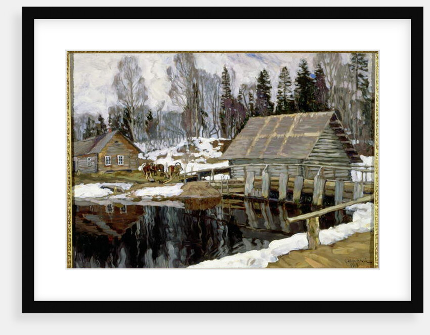 The Dam, 1909 by Stanislav Julianovic Zukovskij