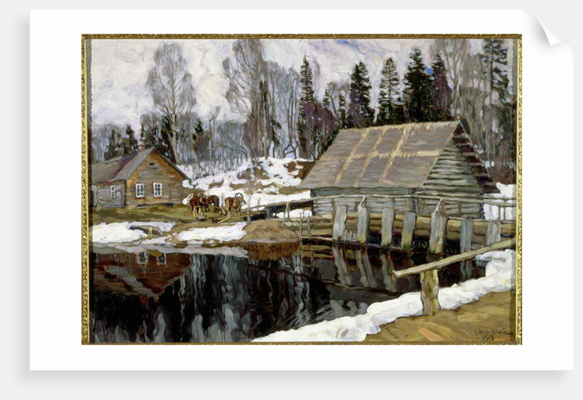 The Dam, 1909 by Stanislav Julianovic Zukovskij