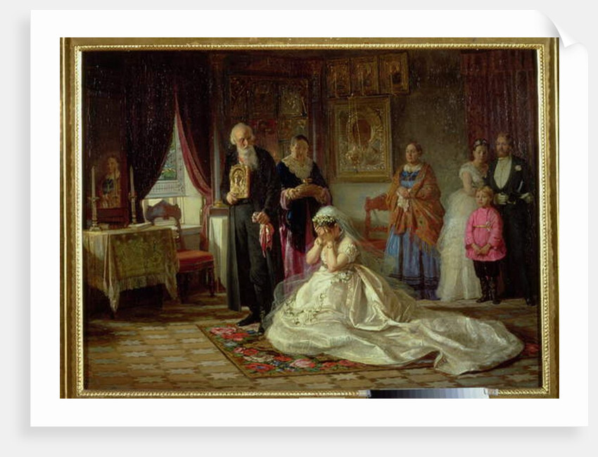 Before the Wedding, 1874 by Firs Sergeevich Zhuravlev