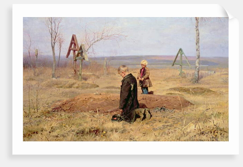 The Orphans, 1891 by Nikolaj Alekseevich Kasatkin