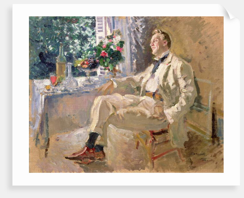 Portrait of the Opera Singer Feodor Ivanovich Chaliapin 1911 by Konstantin Alekseevich Korovin