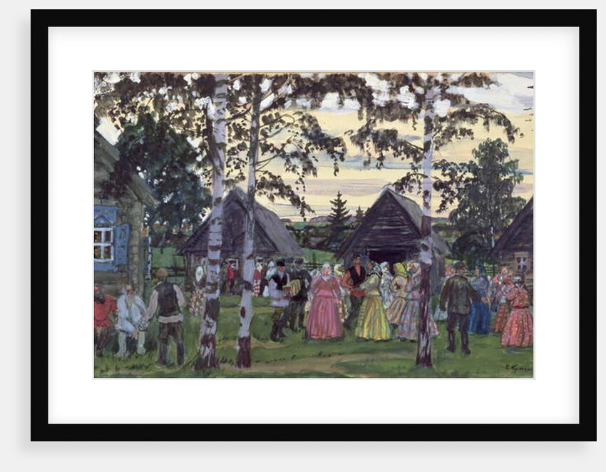 The Khorovod, 1912 by Boris Mikhailovich Kustodiev