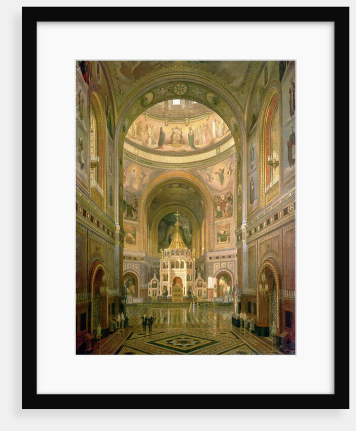 Interior of the Church of Christ the Saviour in Moscow, 1883 by Fedor Andreevich Klages