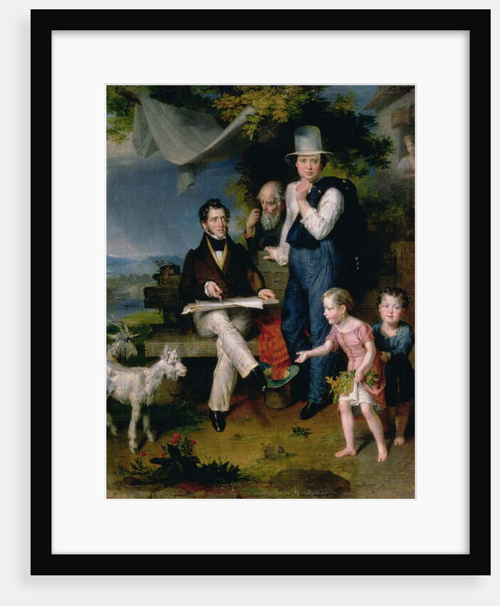 Group Portrait including the artist George Dawe and a self portrait, 1834 by Vasili Aleksandrovich Golike