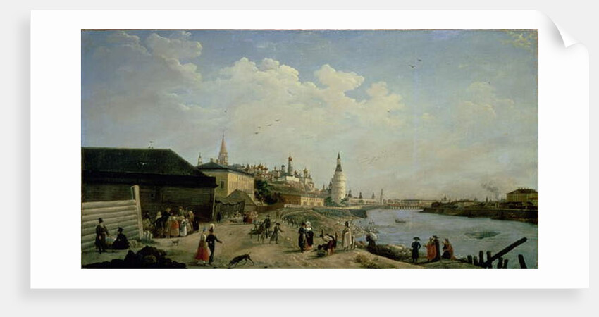 View of the Kremlin from the Kamenniy Bridge, Moscow by Gerard de la Barthe