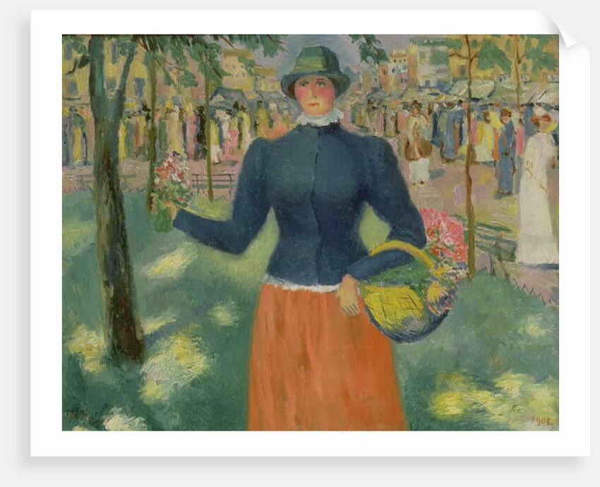 Study of a Flower Seller, 1903 by Kazimir Severinovich Malevich
