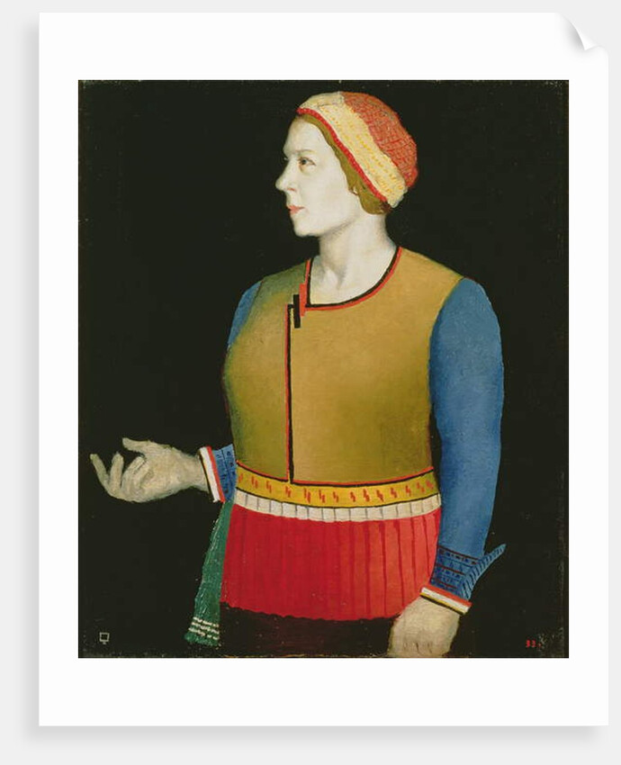 Portrait of Natalya Andreevna Malevich the artist's wife, 1933 by Kazimir Severinovich Malevich