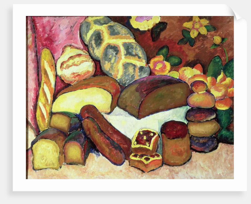 Still Life with Loaves of Bread by Ilya Ivanovich Mashkov