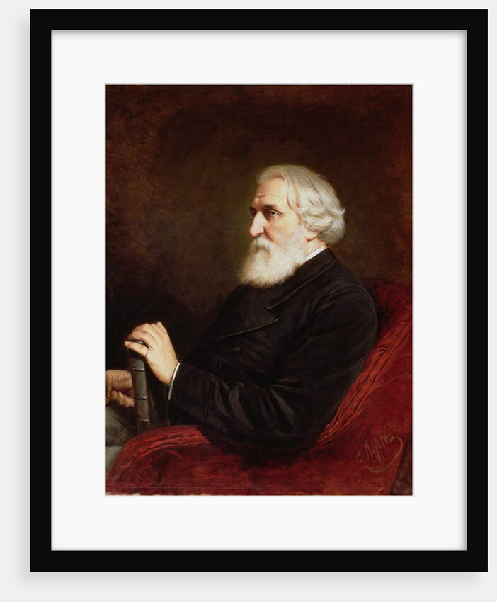 Portrait of Ivan Sergeevich Turgenev 1872 by Vasili Grigorevich Perov