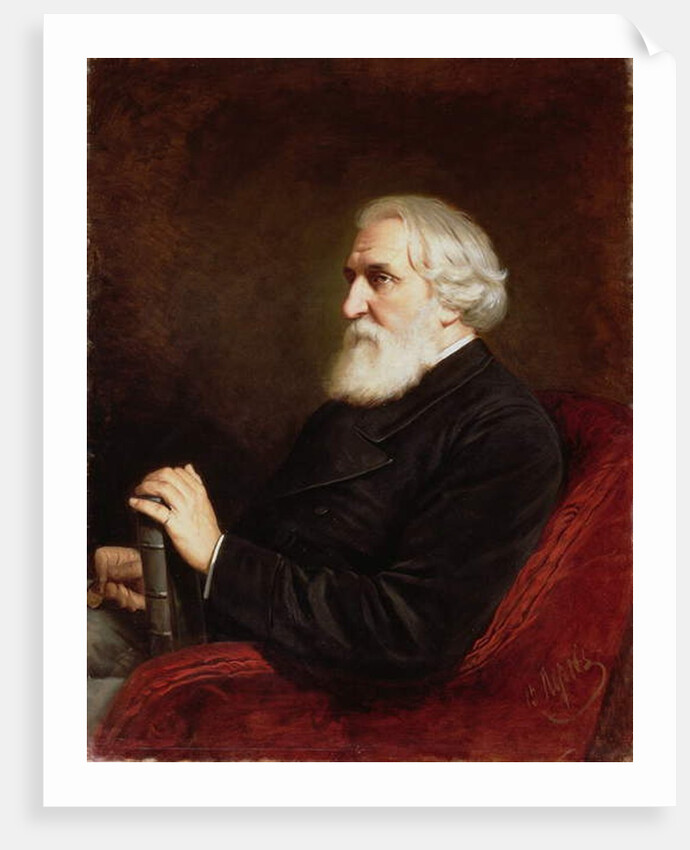 Portrait of Ivan Sergeevich Turgenev 1872 by Vasili Grigorevich Perov