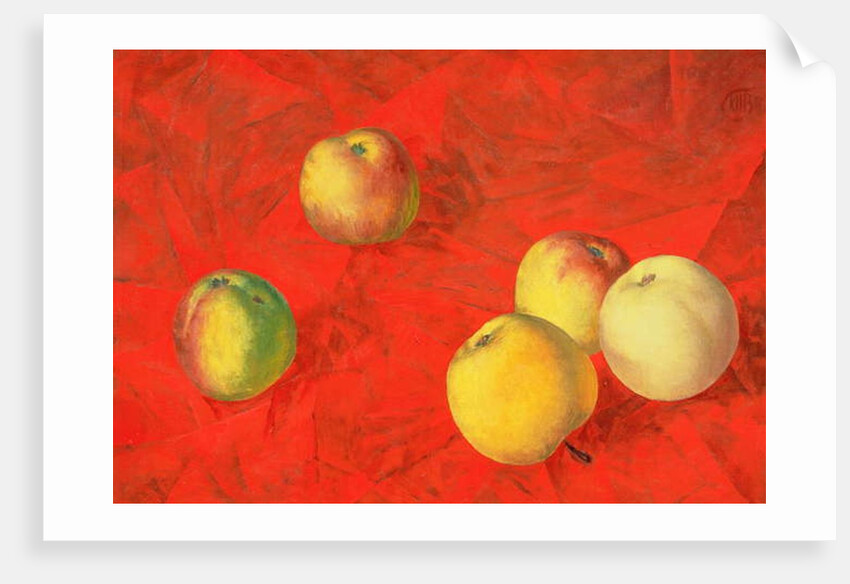 Apples, 1917 by Kuzma Sergeevich Petrov-Vodkin