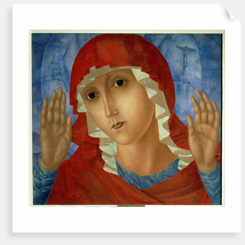 The Mother of God: 'The Tenderness of Cruel Hearts', 1914-15 by Kuzma Sergeevich Petrov-Vodkin