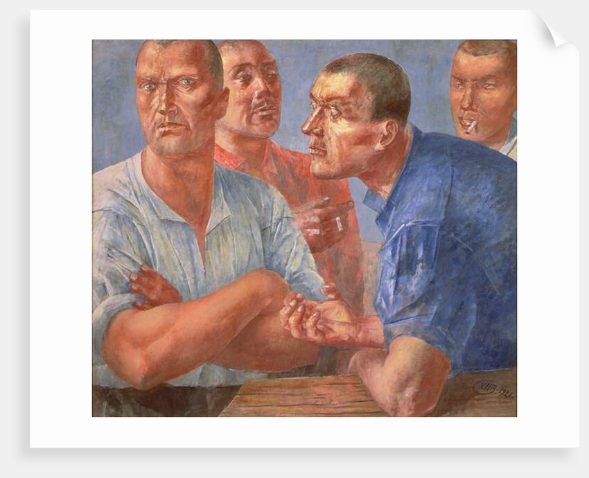 Labourers, 1926 by Kuzma Sergeevich Petrov-Vodkin