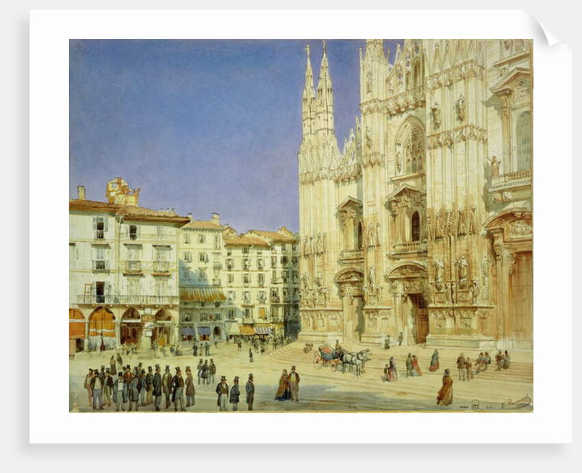 Milan Cathedral, 1846 by Luigi (1814-91) Premazzi