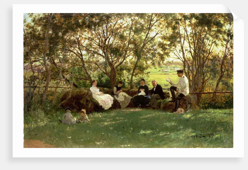 The Turf Bench, 1876 by Ilya Efimovich Repin