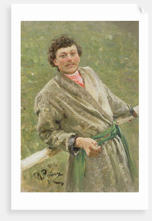 The Byelorussian, portrait of the peasant S. Shavrov, 1892 by Ilya Efimovich Repin
