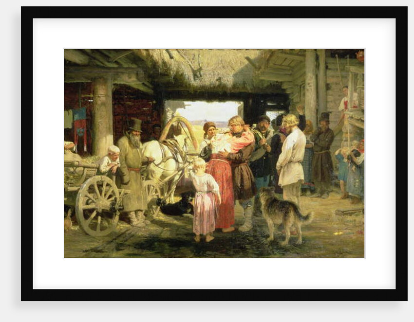 The Leave-Taking of the New Recruit, 1879 by Ilya Efimovich Repin