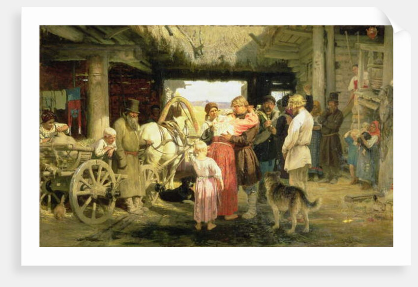 The Leave-Taking of the New Recruit, 1879 by Ilya Efimovich Repin