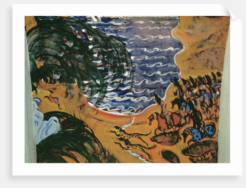 Sketch for the design of a curtain for the ballet 'Scheherazade', 1910 by Valentin Aleksandrovich Serov