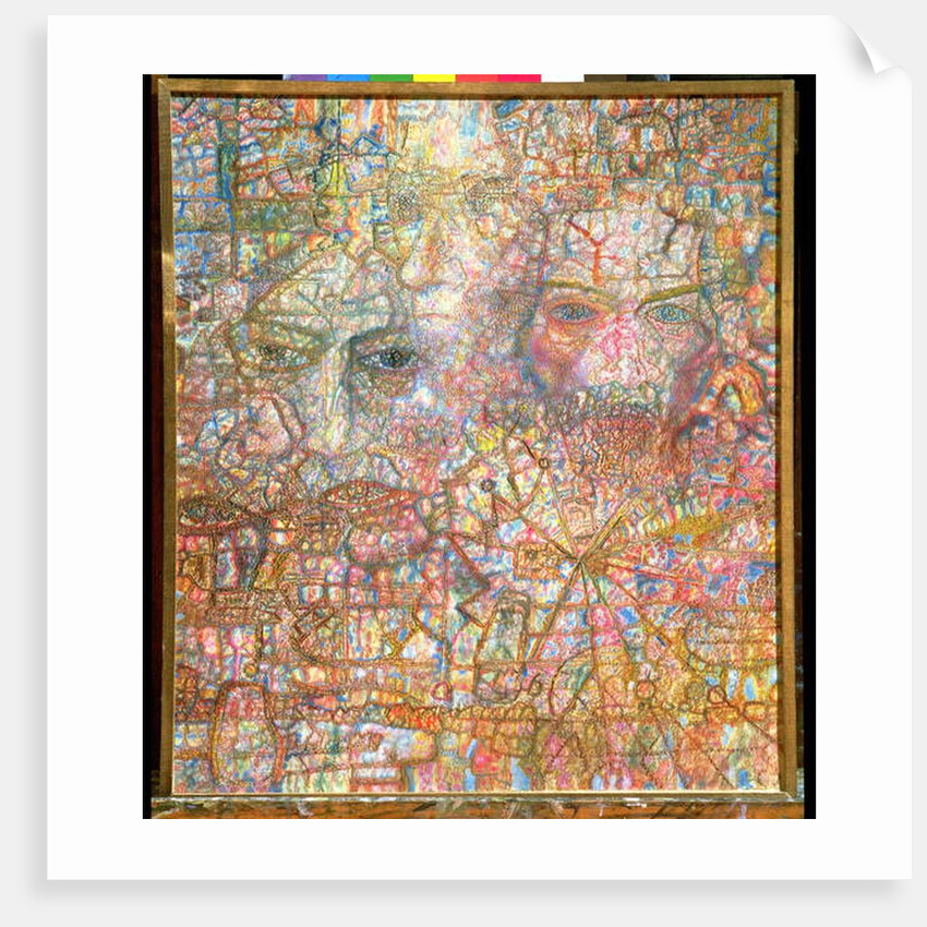 Faces, 1940 by Pavel Nikolaevich Filonov