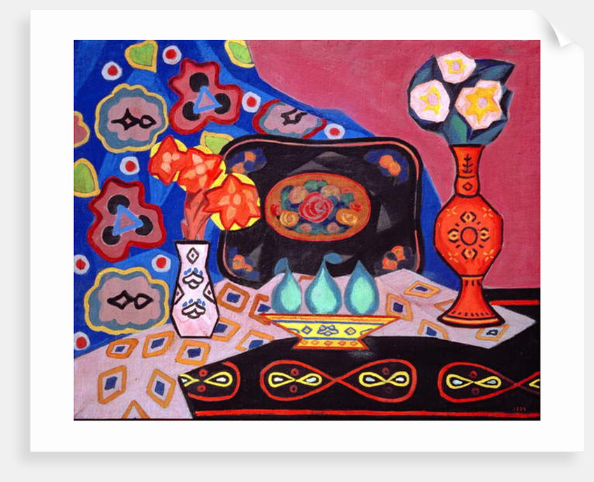 Still Life with Vases by Iosif Solomonovich Shkol'nik