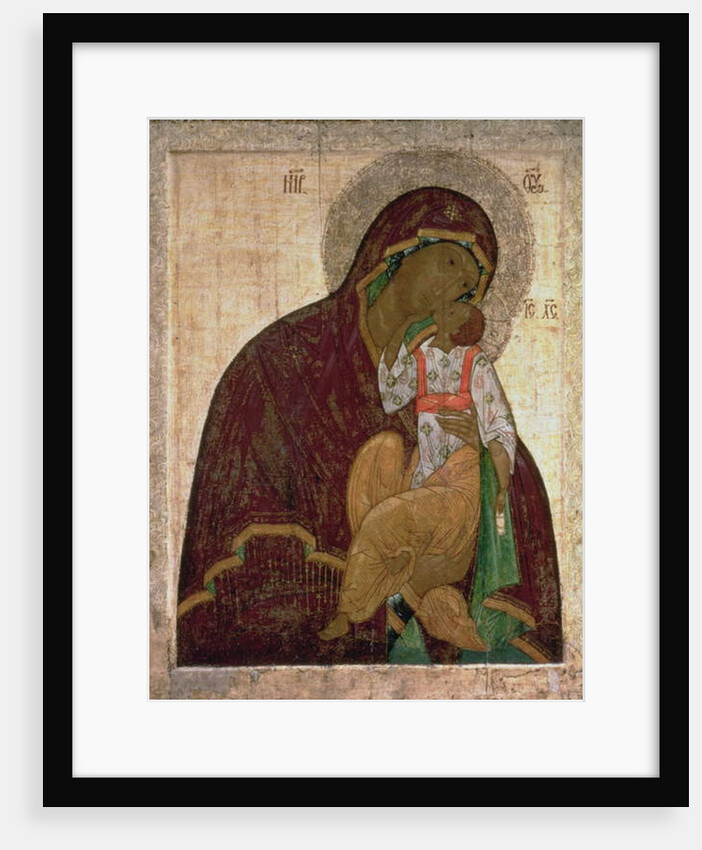 The Yakhroma Madonna of Humility, Russian icon, possibly School of Pskov by Russian School