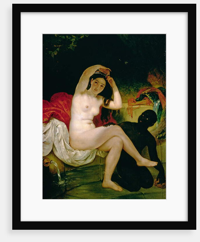 Virsavia, or Bather with a Negro Slave by Karl Pavlovich Bryullov