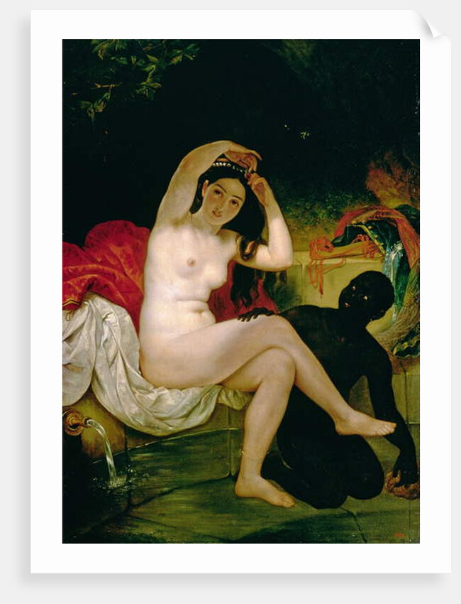 Virsavia, or Bather with a Negro Slave by Karl Pavlovich Bryullov