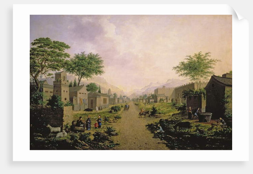 A Town in China, 1864 by Anton Mikhailovich Legashov