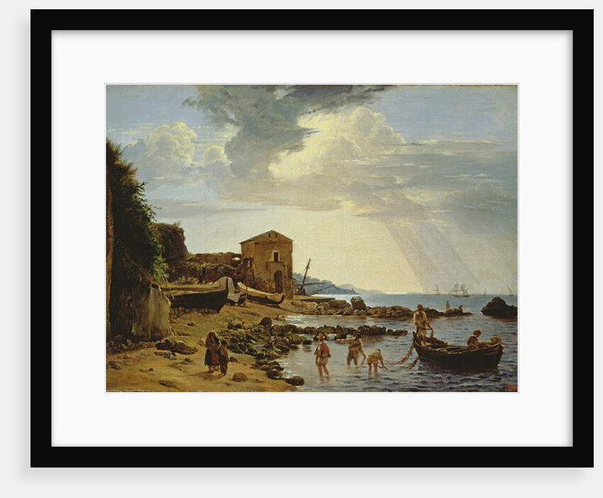 The Beach at Sorrento with a View of the Island of Capri by Silvestr Fedosievich Shchedrin