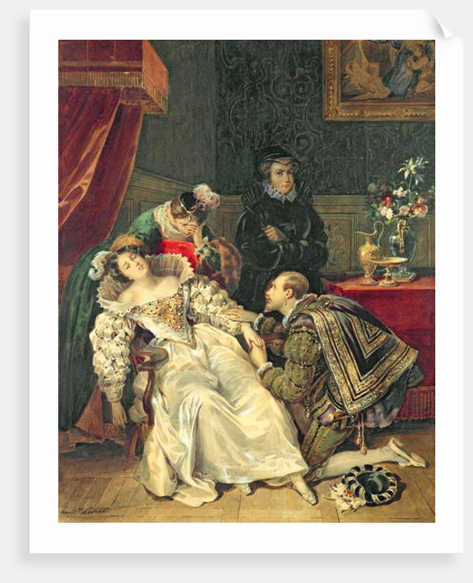 Mary Queen of Scots by Antoinette Cecile Hortense Lescot Haudebourt