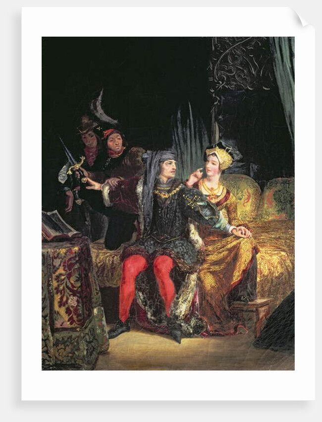 Charles VI and Odette de Champdivers, c.1824-26 by Ferdinand Victor Eugene Delacroix