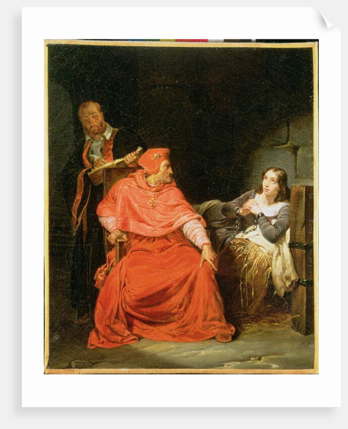 Joan of Arc Interrogated by the Cardinal of Winchester, c.1824 by Hippolyte Delaroche