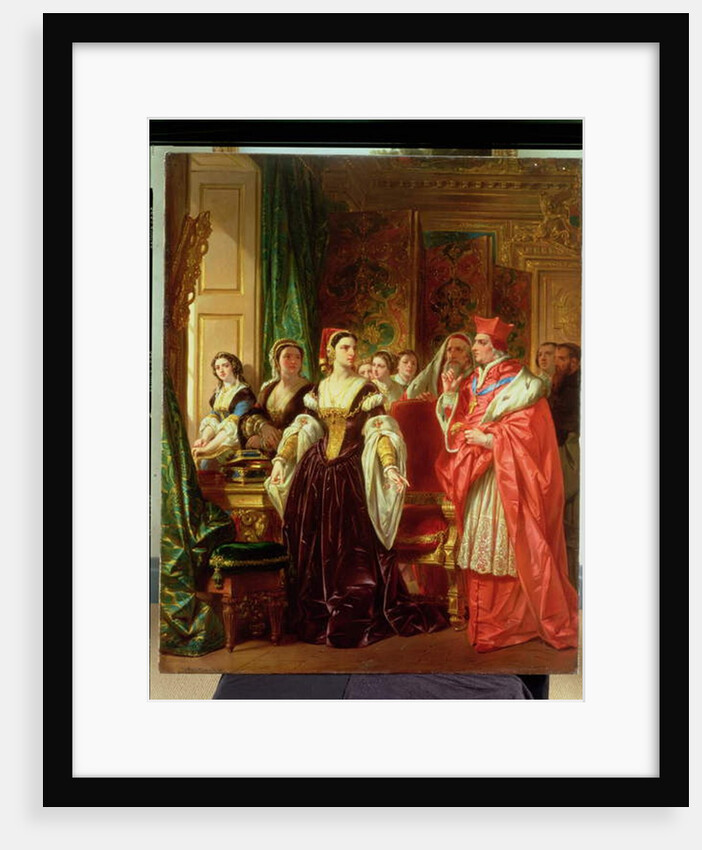 A Scene from Shakespeare's Henry VIII; Cardinal Wolsey and Katherine of Aragon, 1858 by Eugene Deveria