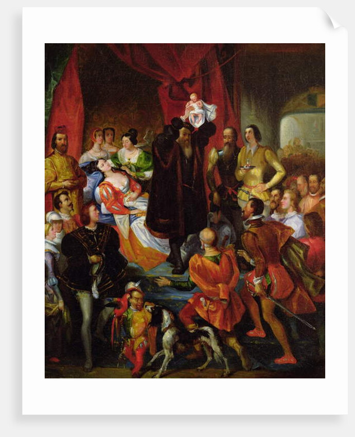 The Birth of Henri IV, c.1827 by Eugene Deveria