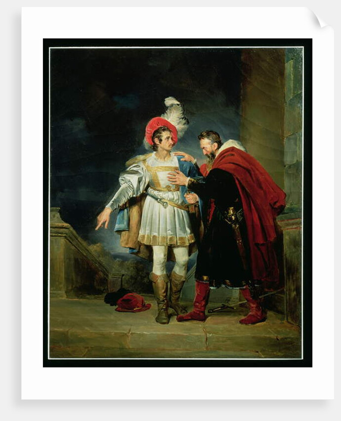 Rodrigo de Vivar, 'El Cid' and his father, Don Diego, c.1827 by Alexandre Evariste Fragonard