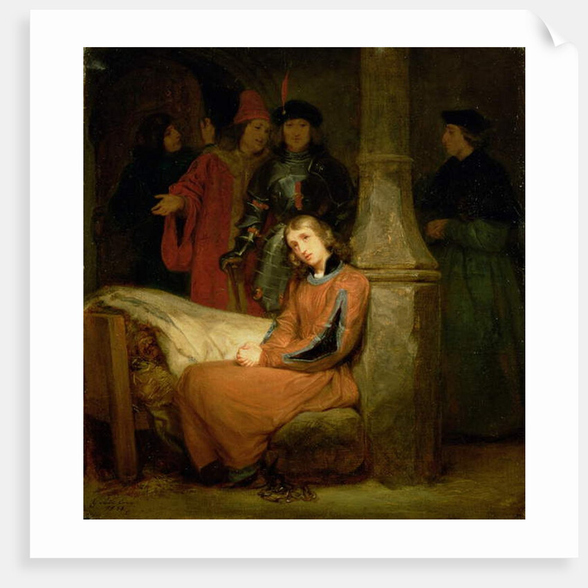 Joan of Arc before Charles VII c.1833 by Gillot Saint-Evre